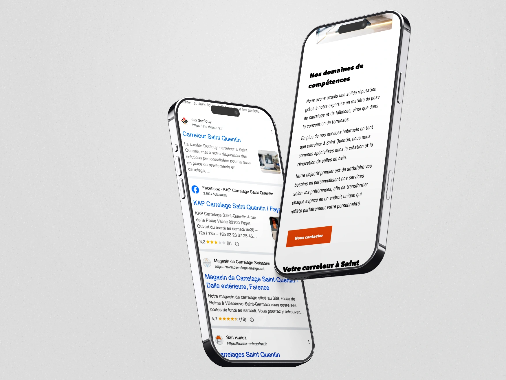 Landing page de conversion pour les Établissements Duplouy