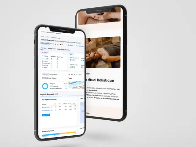 Landing page optimisée SEO pour Lucie Concept Beauté